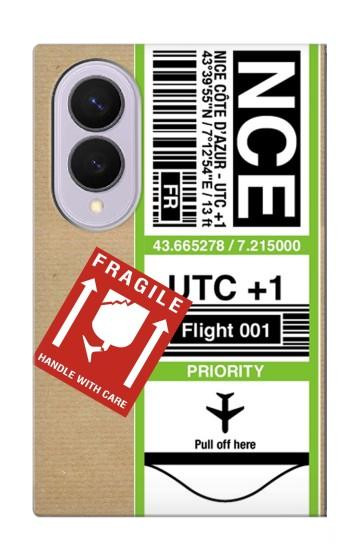 S3543 Luggage Tag Art Case For Samsung Galaxy Z Fold 8