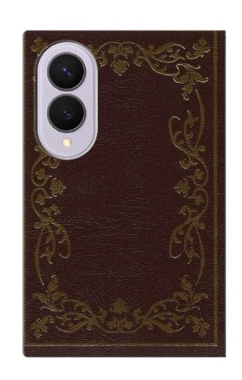 S3553 Vintage Book Cover Case For Samsung Galaxy Z Fold 8