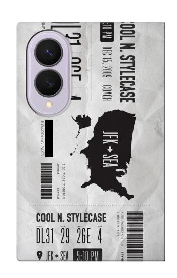S3615 Airline Boarding Pass Art Case For Samsung Galaxy Z Fold 8