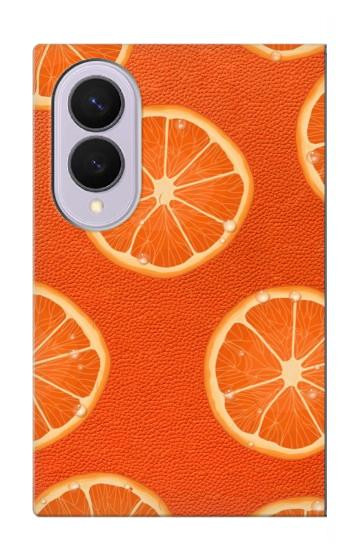 S3946 Seamless Orange Pattern Case For Samsung Galaxy Z Fold 8