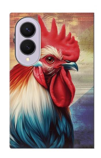 S3987 French Rooster Case For Samsung Galaxy Z Fold 8