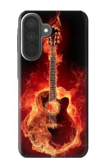 S0415 Fire Guitar Burn Case For Samsung Galaxy A27