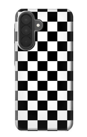 S1611 Black and White Check Chess Board Case For Samsung Galaxy A27