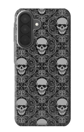 S2371 Skull Vintage Monochrome Pattern Case For Samsung Galaxy A27