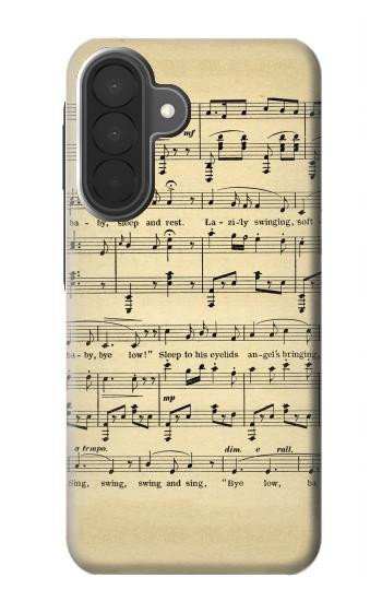 S2504 Vintage Music Sheet Case For Samsung Galaxy A27