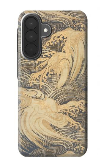 S2680 Japan Art Obi With Stylized Waves Case For Samsung Galaxy A27