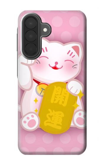 S3025 Pink Maneki Neko Lucky Cat Case For Samsung Galaxy A27