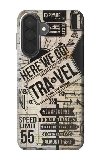 S3441 Vintage Travel Case For Samsung Galaxy A27