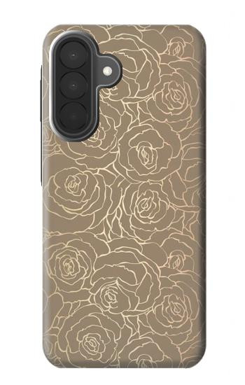 S3466 Gold Rose Pattern Case For Samsung Galaxy A27