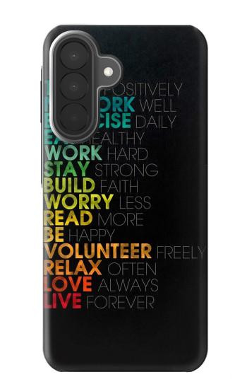 S3523 Think Positive Words Quotes Case For Samsung Galaxy A27