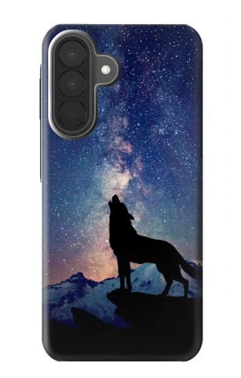 S3555 Wolf Howling Million Star Case For Samsung Galaxy A27