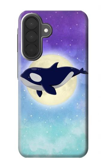 S3807 Killer Whale Orca Moon Pastel Fantasy Case For Samsung Galaxy A27