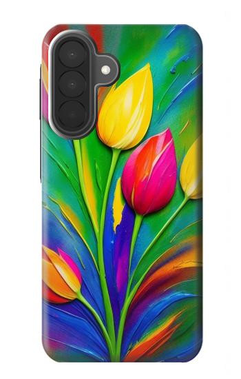 S3926 Colorful Tulip Oil Painting Case For Samsung Galaxy A27