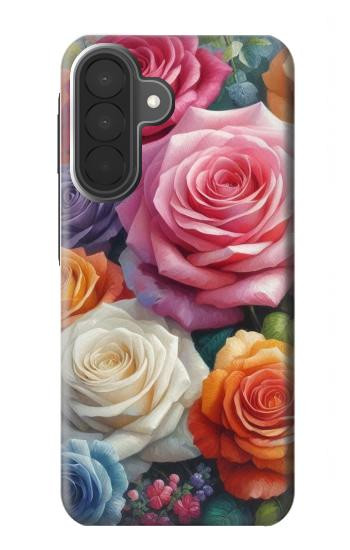 S3975 Colorful Roses Painting Case For Samsung Galaxy A27