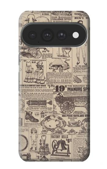 S3819 Retro Vintage Paper Case For Google Pixel 11 Pro XL