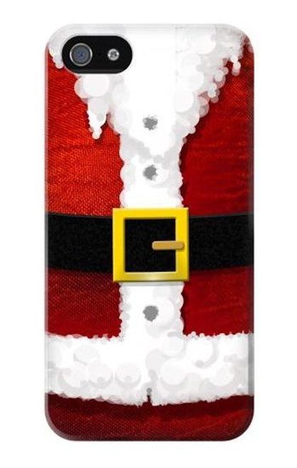 S2846 Christmas Santa Red Suit Case For iPhone 5 5S SE