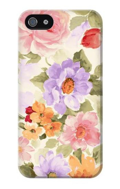 S3035 Sweet Flower Painting Case For iPhone 5 5S SE