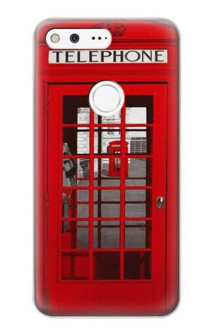 S0058 British Red Telephone Box Case For Google Pixel XL