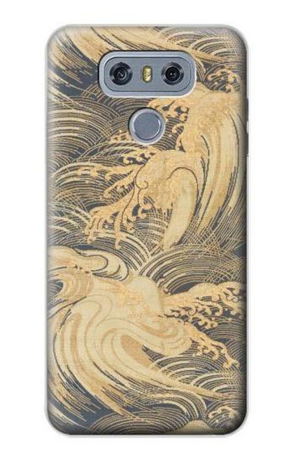 S2680 Japan Art Obi With Stylized Waves Case For LG G6