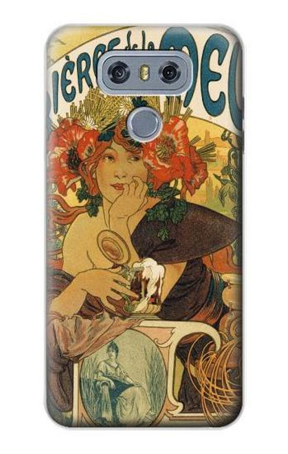 S2740 Alphonse Mucha Bieres De La Muse Case For LG G6