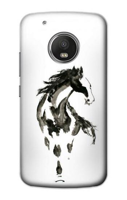 S1031 Horse Paintbrush Case For Motorola Moto G5 Plus