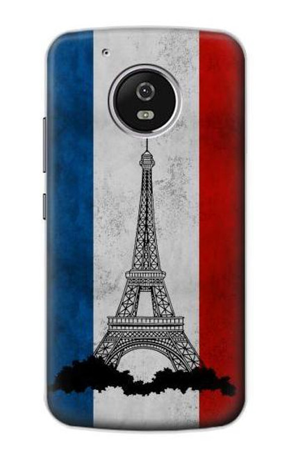 S2859 Vintage France Flag Eiffel Tower Case For Motorola Moto G5