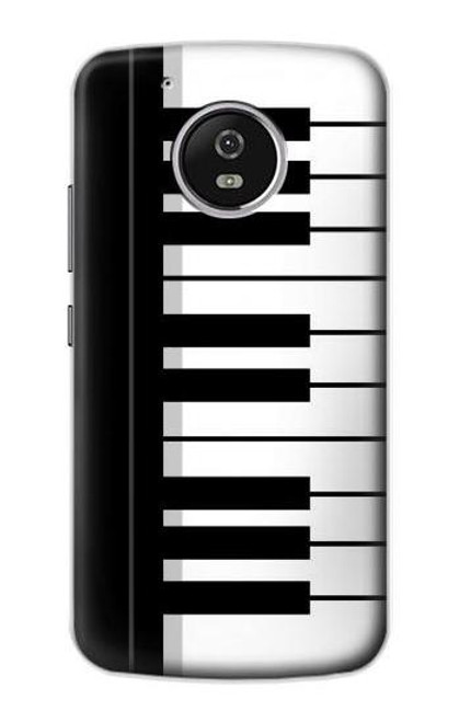 S3078 Black and White Piano Keyboard Case For Motorola Moto G5