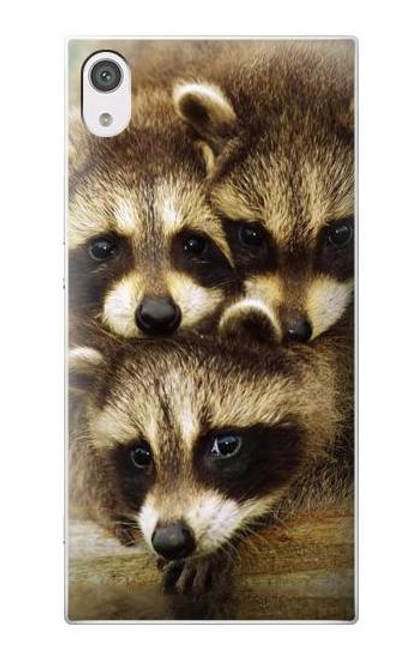 S0977 Baby Raccoons Case For Sony Xperia XA1