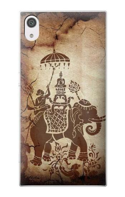 S2102 Thai Art Buddha on Elephant Case For Sony Xperia XA1