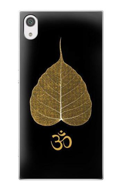 S2331 Gold Leaf Buddhist Om Symbol Case For Sony Xperia XA1