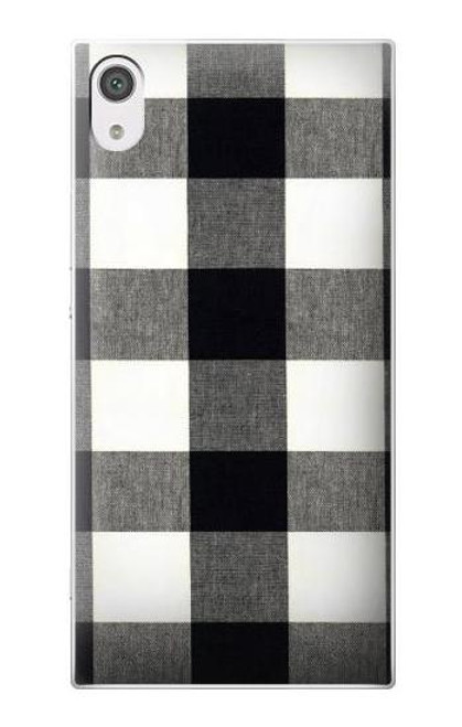 S2842 Black and White Buffalo Check Pattern Case For Sony Xperia XA1