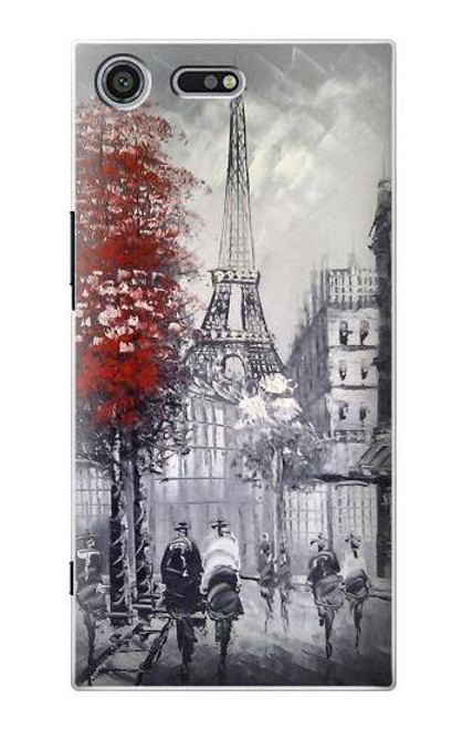 S1295 Eiffel Painting of Paris Case For Sony Xperia XZ Premium