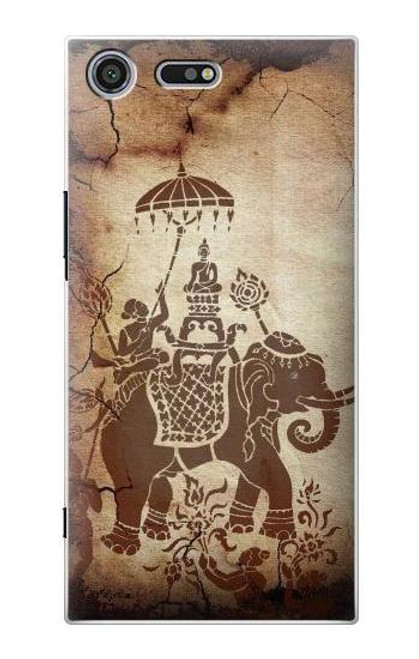 S2102 Thai Art Buddha on Elephant Case For Sony Xperia XZ Premium