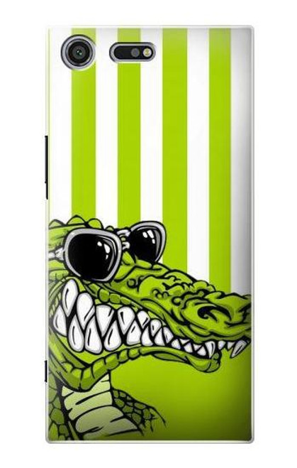 S2323 Funny Green Alligator Crocodile Case For Sony Xperia XZ Premium