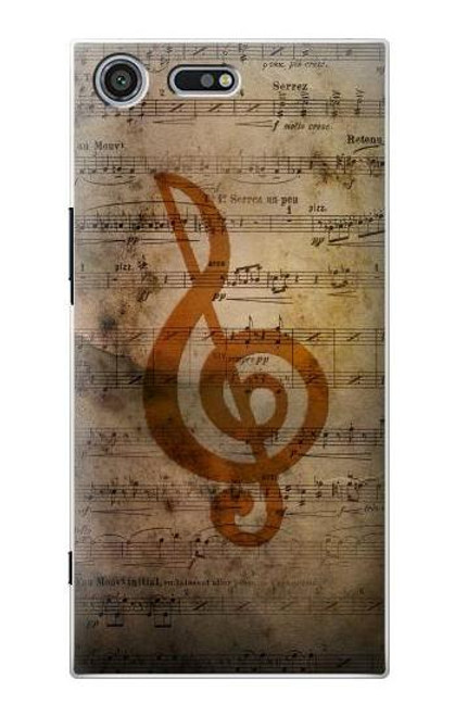 S2368 Sheet Music Notes Case For Sony Xperia XZ Premium