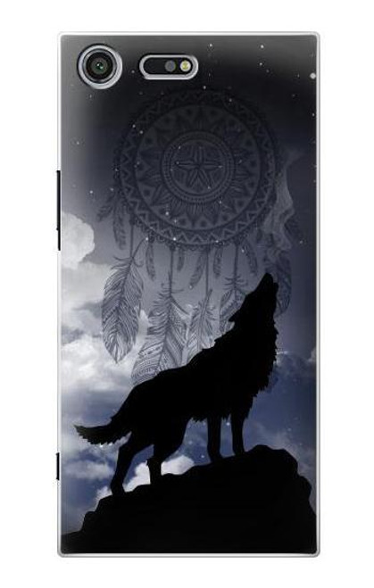 S3011 Dream Catcher Wolf Howling Case For Sony Xperia XZ Premium