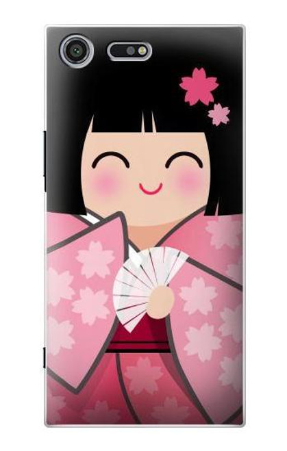 S3042 Japan Girl Hina Doll Kimono Sakura Case For Sony Xperia XZ Premium