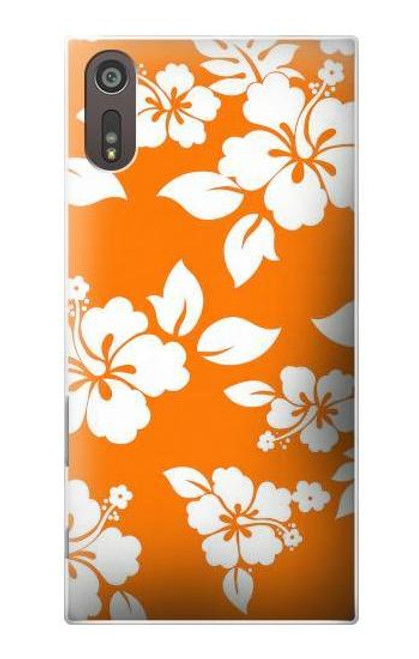 S2245 Hawaiian Hibiscus Orange Pattern Case For Sony Xperia XZ