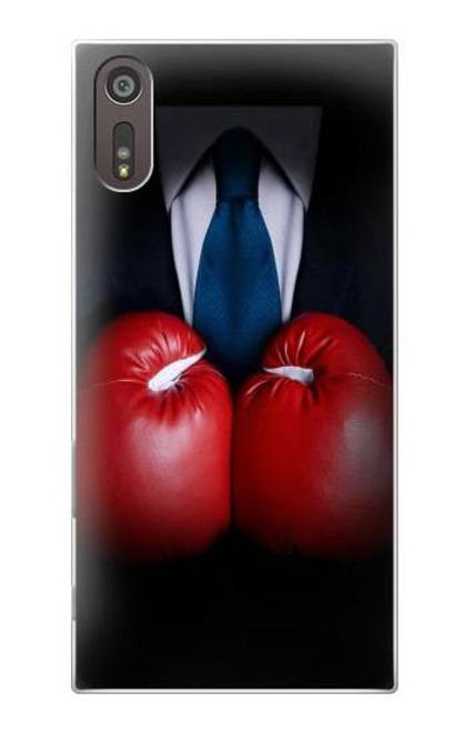 S2261 Businessman Black Suit With Boxing Gloves Case For Sony Xperia XZ