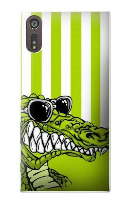 S2323 Funny Green Alligator Crocodile Case For Sony Xperia XZ