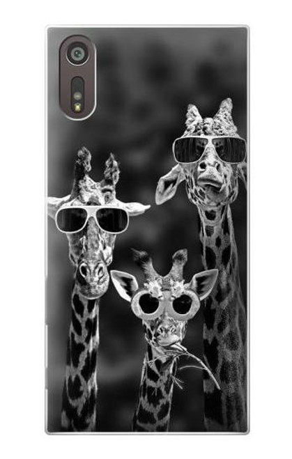 S2327 Giraffes With Sunglasses Case For Sony Xperia XZ