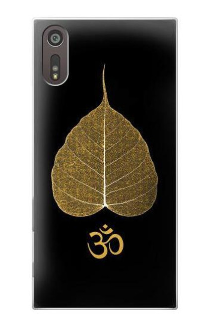 S2331 Gold Leaf Buddhist Om Symbol Case For Sony Xperia XZ