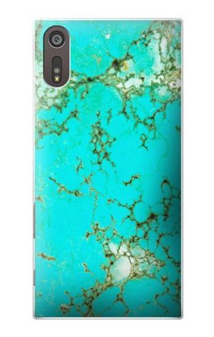 S2377 Turquoise Gemstone Texture Graphic Printed Case For Sony Xperia XZ