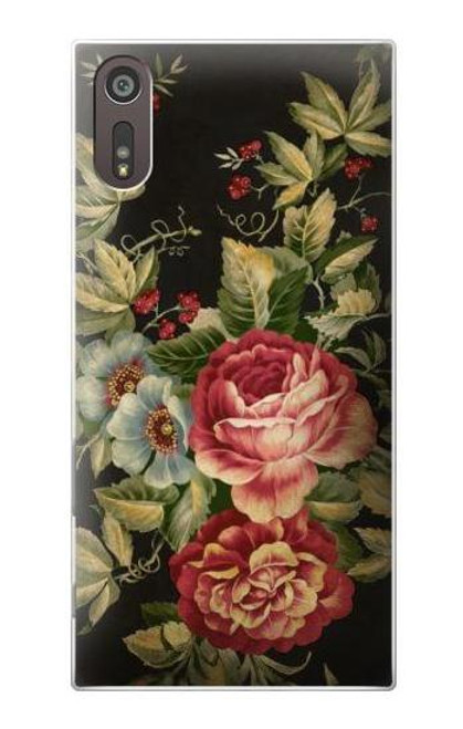 S3013 Vintage Antique Roses Case For Sony Xperia XZ