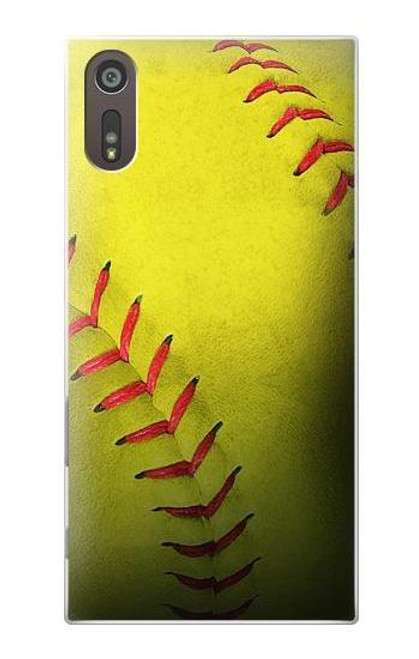 S3031 Yellow Softball Ball Case For Sony Xperia XZ