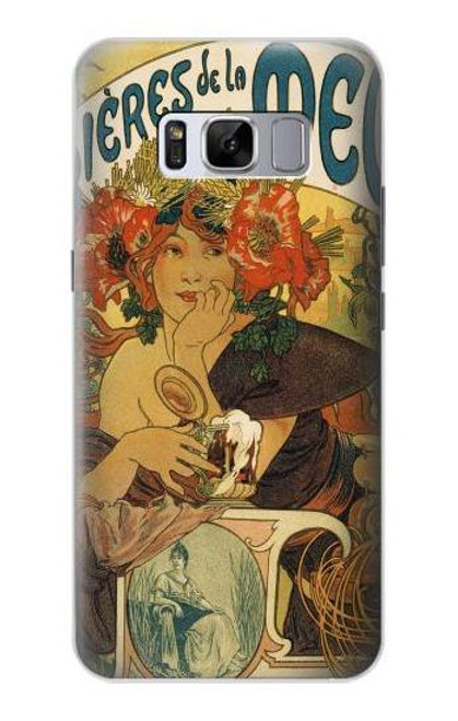 S2740 Alphonse Mucha Bieres De La Muse Case For Samsung Galaxy S8 Plus