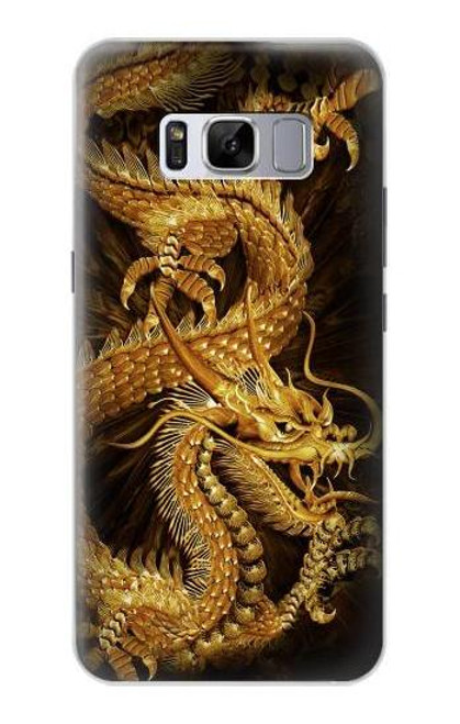 S2804 Chinese Gold Dragon Printed Case For Samsung Galaxy S8 Plus