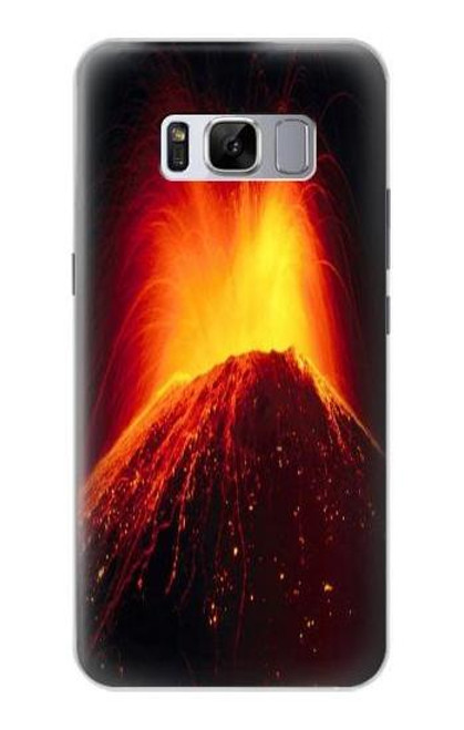 S0745 Volcano Lava Case For Samsung Galaxy S8