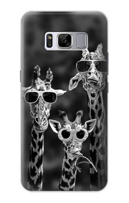 S2327 Giraffes With Sunglasses Case For Samsung Galaxy S8