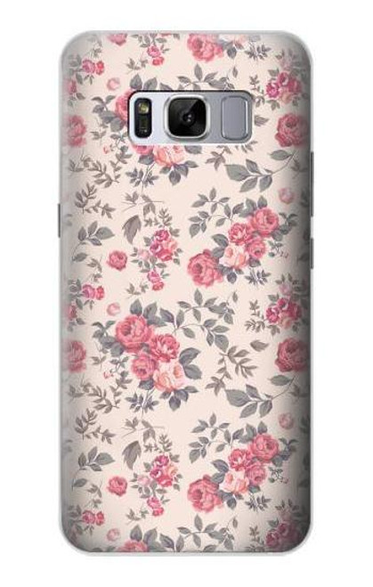 S3095 Vintage Rose Pattern Case For Samsung Galaxy S8